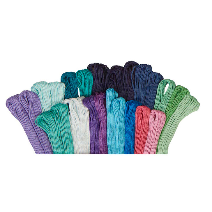Aurora Borealis Floss Pack, 25 Skeins Thread Kit