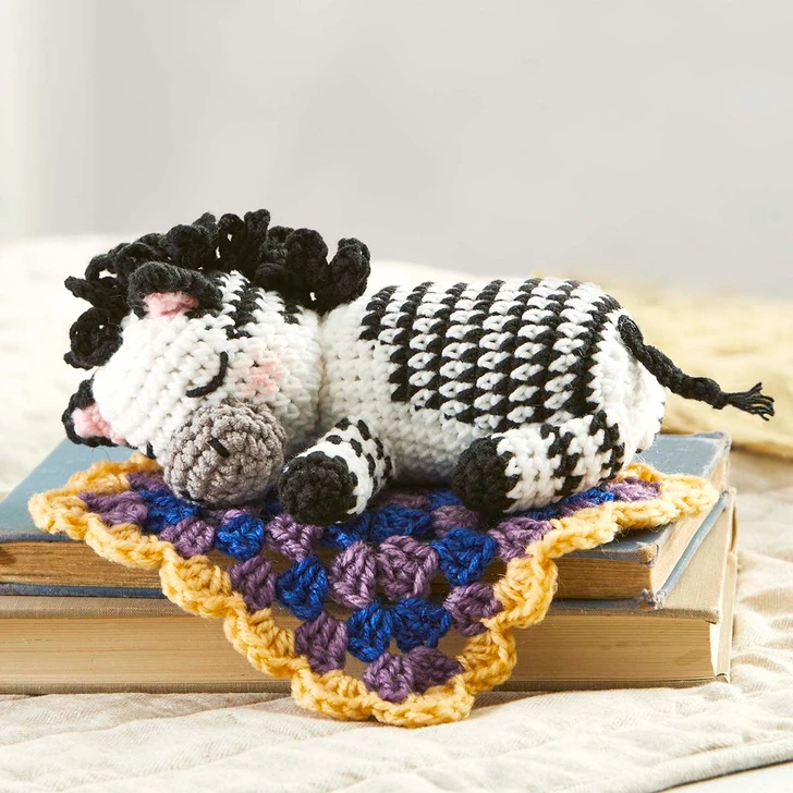 Herrschners Snoozy Stripes Crochet Kit