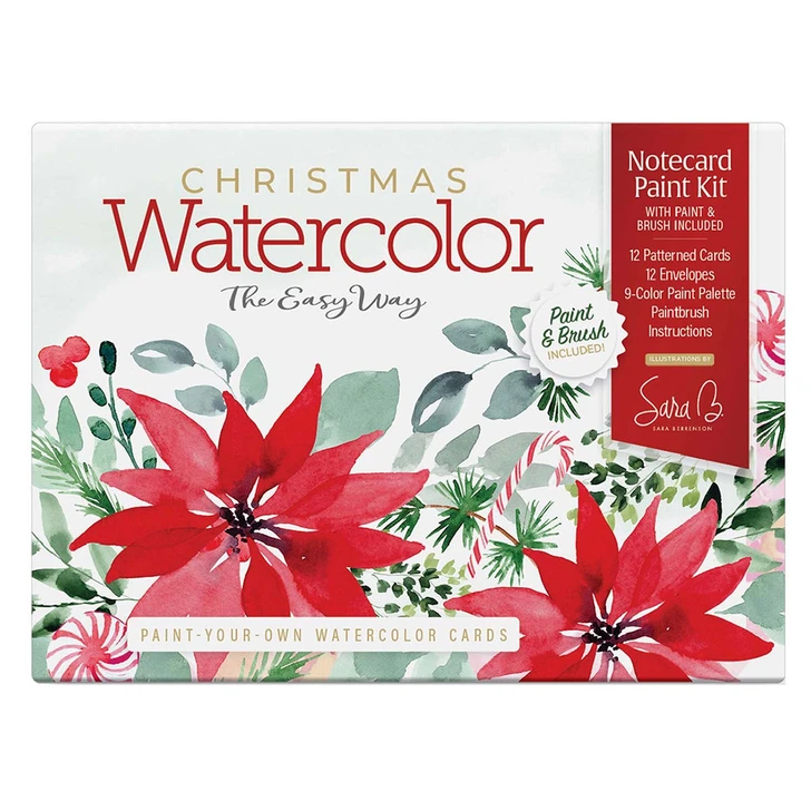 Schiffer Publishing Christmas Watercolor Cards Paint Set