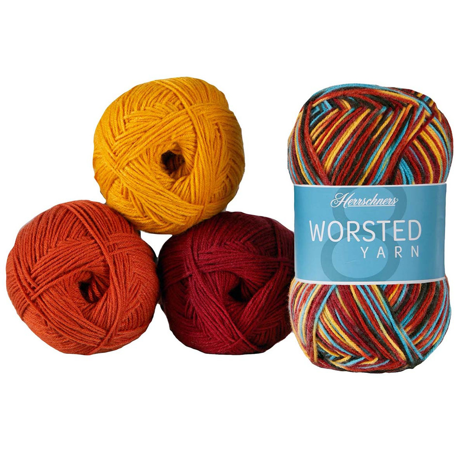 Herrschners Worsted 8 Multi Value Yarn Pack