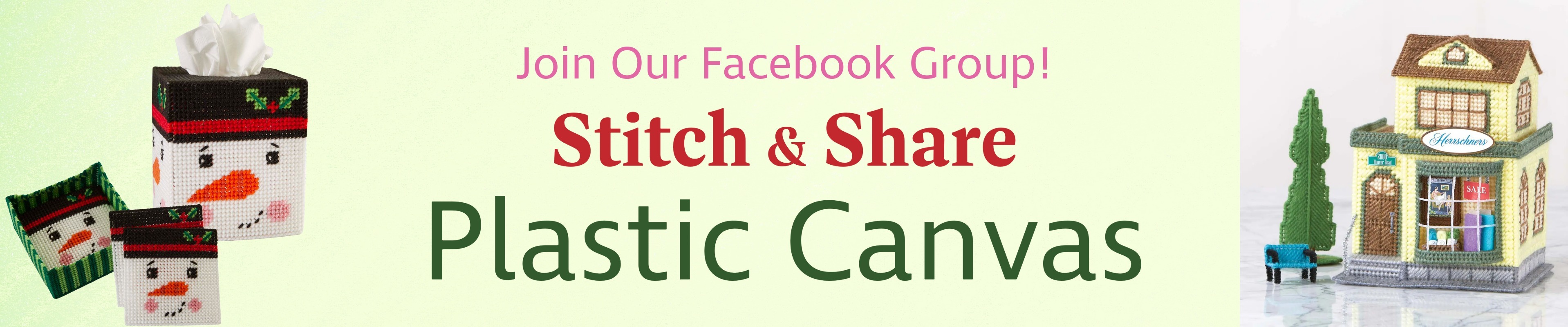 Join our Facebook Group! Stitch & Share Plastic Canvas - Images: Herrschners Christmas Mushrooms Set Plastic Canvas &Herrschners Craft Shop Plastic Canvas Kit