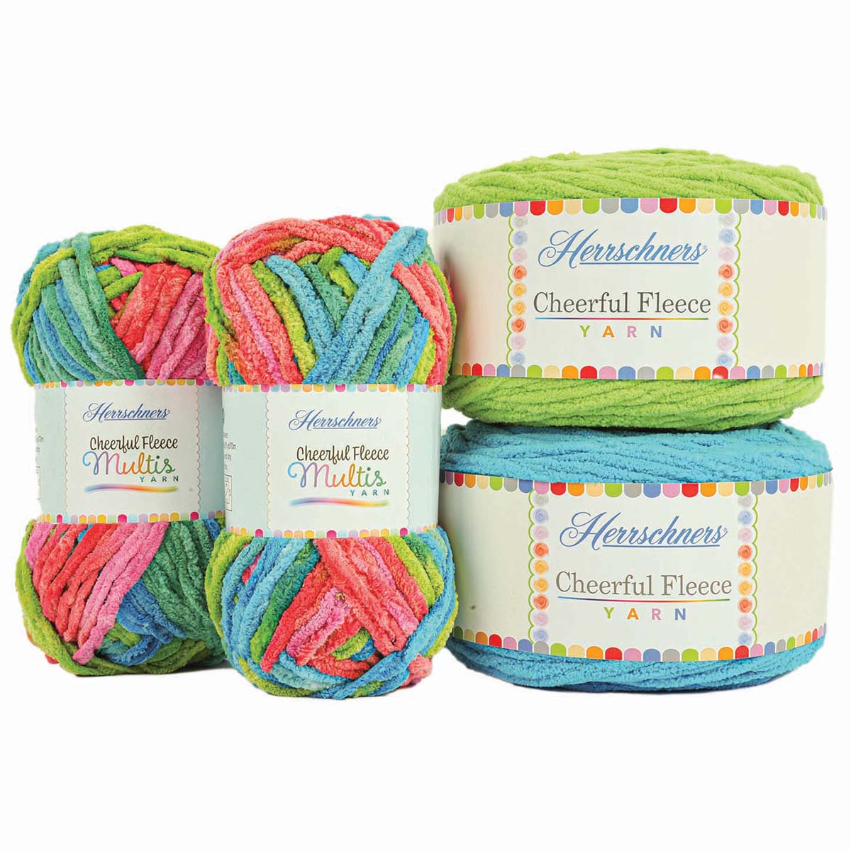 Herrschners® Cheerful Fleece Multis Yarn Pack - Picture 2 of 3