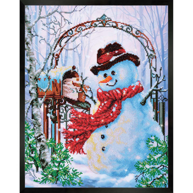 Diamond Dotz Chapel in the Snow Kit & Frame Diamond Painting