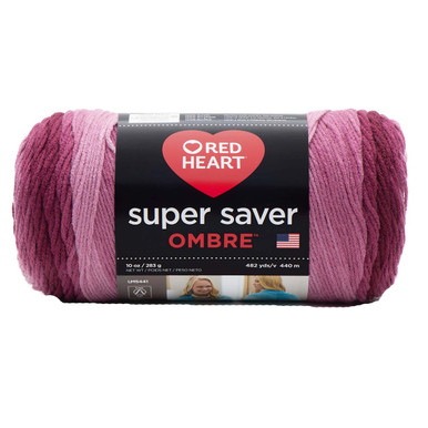 Cocoa ombre - Made in Turkey, Red Heart Super Saver Ombre Yarn, variegated,  gradient, color blend, acrylic worsted #4 weight