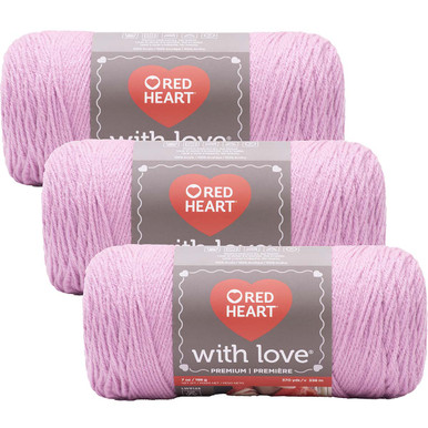 Red Heart With Love-Bag of 3 Yarn Pack