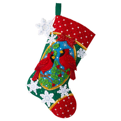 Bucilla Holiday Hearth Stocking Kit