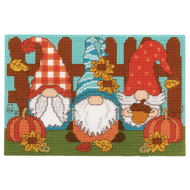 Herrschners® Fall Gingham Wall Hanging Plastic Canvas Kit 