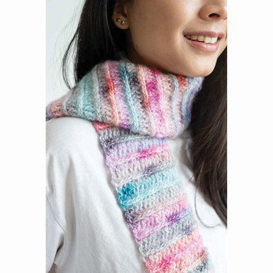 Spring Pastel Scarf Pattern (Crochet) – Lion Brand Yarn