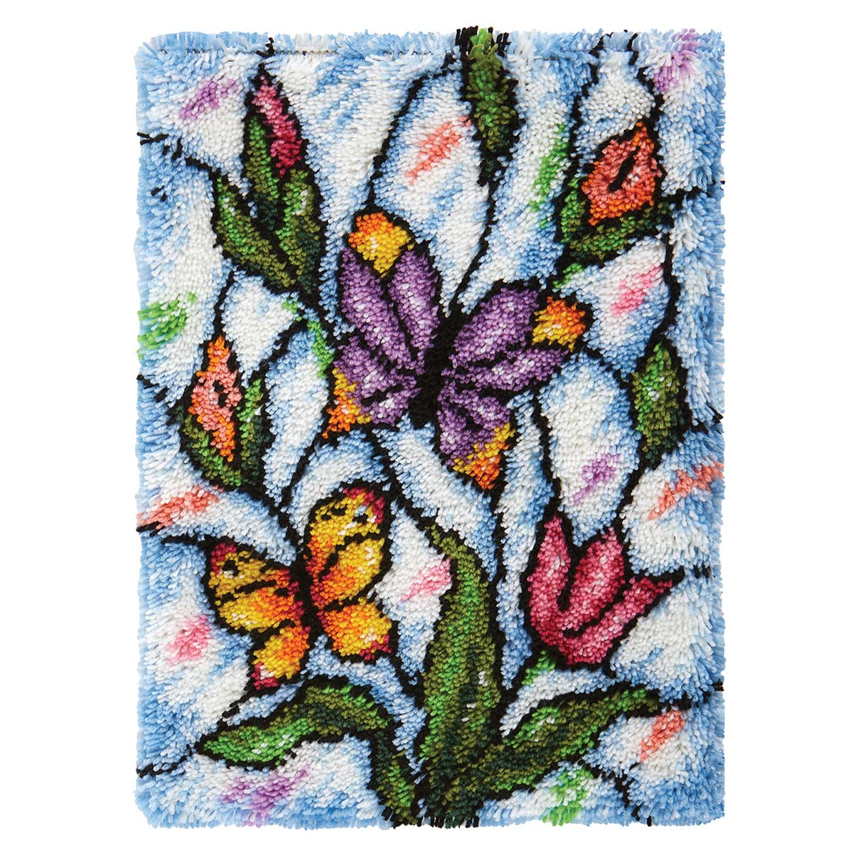 Herrschners Butterfly Stained Glass Latch Hook Kit