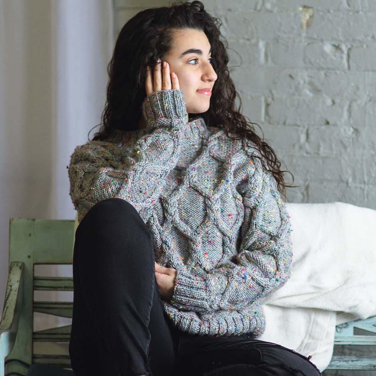 Ashlee Cabled Sweater Knit Pattern Free Download