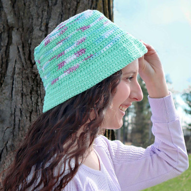 帽子 FLUTTER cotton knit bucket hat FLUTTER] Knit Bucket hat - OCEANBEETLE ONLINE STORE