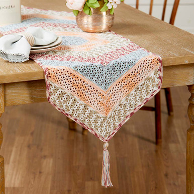 crochet dresser scarves Willow Yarns Arabelle Table Runner Crochet Kit