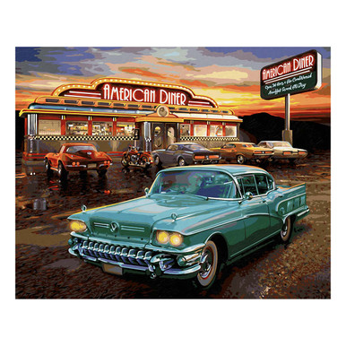 Schipper MNZ-American Diner Paint by Number Kit