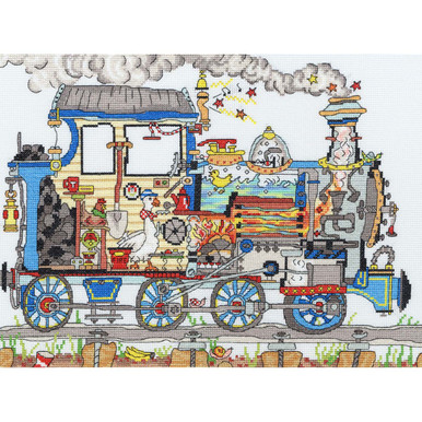 Kit punto croce Bothy Threads - Choo Choo Train Kit punto croce Bothy Threads - Choo Choo Train