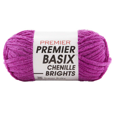 Premier Basix Chenille Brights Yarn – Super Soft Yarn for Cozy Crafts