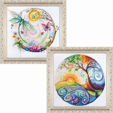 Abris Art First Dawn & Color Magic, Set of 2 CCS Counted Cross-Stitch