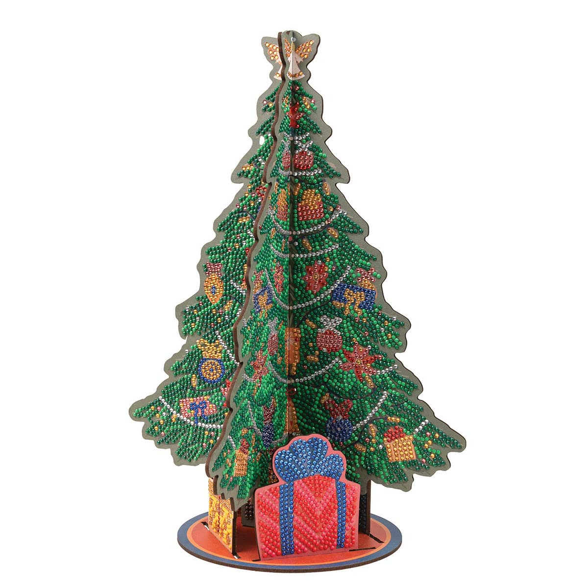 Crystal Art Wooden Christmas Tree Diamond Painting