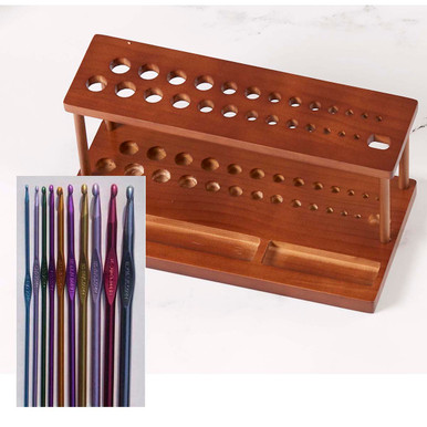 Marqueurs De Points Amovibles Pour Tricot/crochet - Lot De 16 Avec Boîte En Bois - Pour Compter Les Mailles Facilement - 12