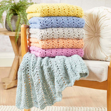Herrschners Lofty Comfort Blanket Crochet Kit