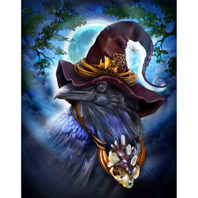Diamond Art Club The Feathered Hedge Witch Diamond Painting