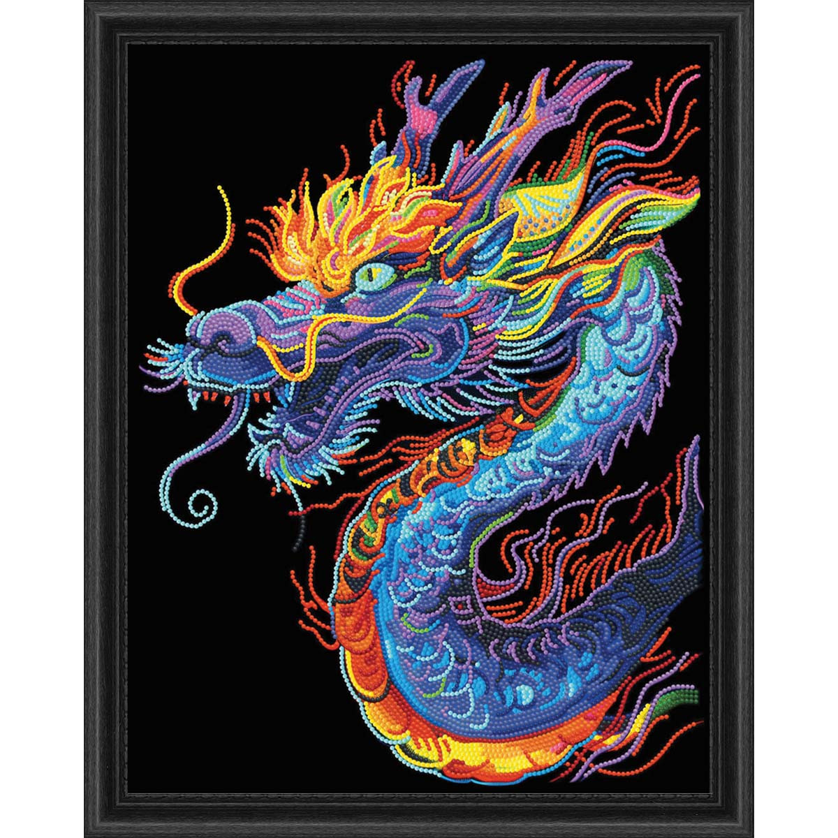 -Happy days with Dragon- アートボード Diamond Dotz Neon Dragon Kit & Frame Diamond Painting