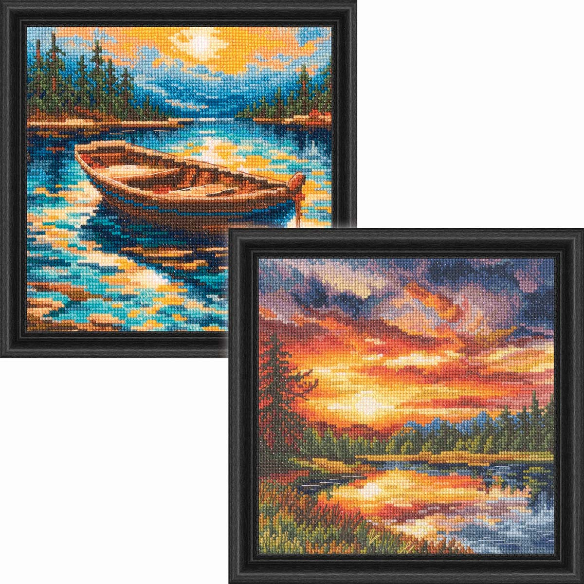 RTO Sunrise & Sunset Set of 2 Counted Cross-Stitch Kit