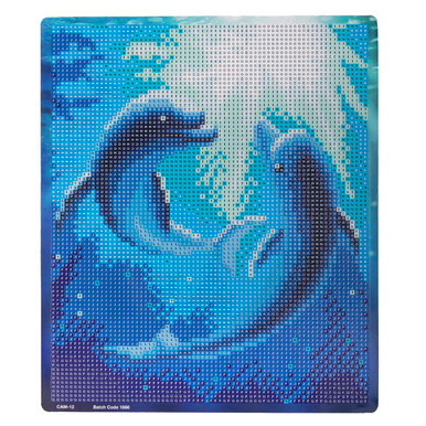 Craft Buddy Dolphin Dance Framed Diamond Painting