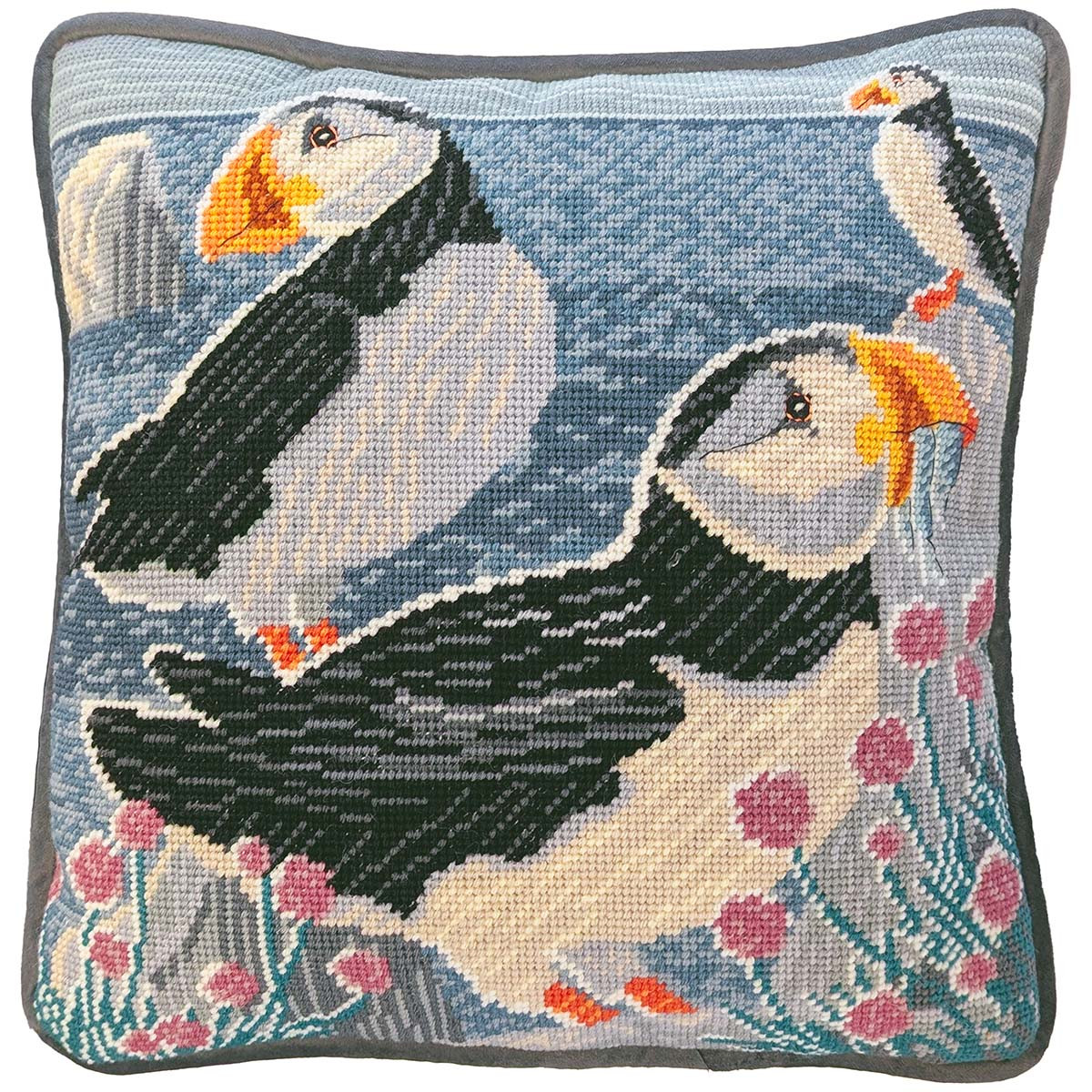 Shibuya　ハンドメイドワウ　ポイントトゥポイント Bothy Threads Sea Thrift Clifftops Needlepoint Kit