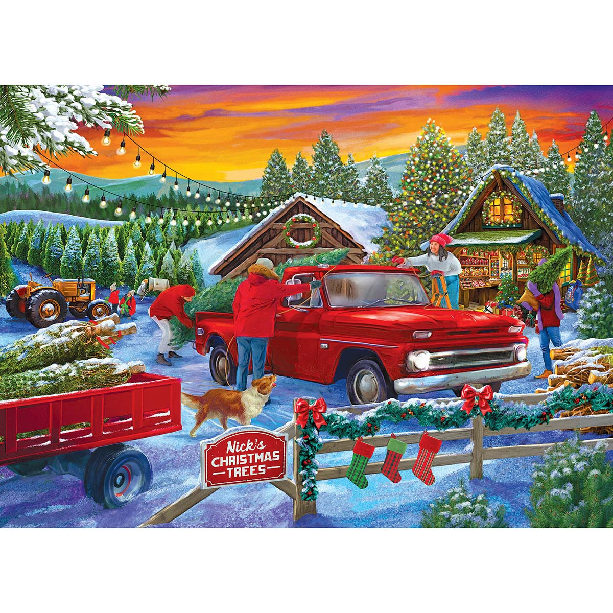 Kodak Nicks Christmas Trees Jigsaw Puzzle