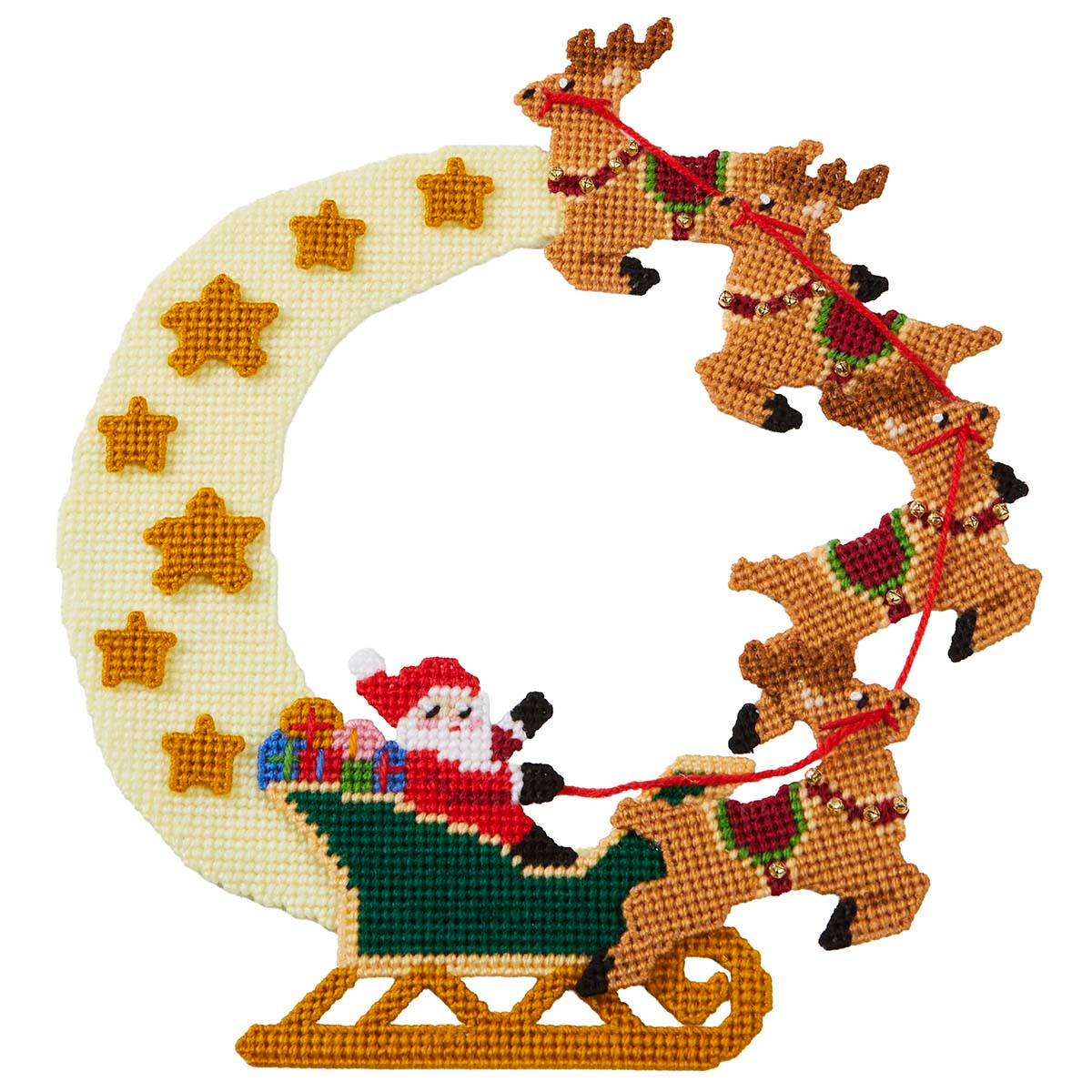 Herrschners Midnight Ride Wreath Plastic Canvas Kit