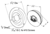 Grote 47373 M/C Light 25" Yel W/Gray Theft-Resist Flange Supernova LED Pc
