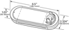 Grote 61G31 Interior Light, Oval, LED, Dome Light