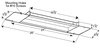 Grote 43540 Bracket, Recessed Fluorescent Light Pan