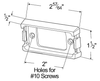 Grote Bracket, Gray, Mounting Kit | 43970