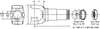 Spicer 6-3-3461KX Splined Sleeve Yoke 45 Degree