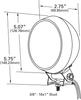 Grote 63551 Forward Ltg, 4", Clear, Flood Pattern, Work Light, LED