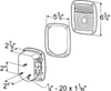 Grote 50902 S/T/T Light, Red, 3-Stud GMc, Torsion-Mount RH