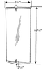 Grote 16284 Mirror, Alum, International Aluminum, West Coast Replacement
