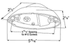 Grote 52023 M/C Light Yel Lens Aero Side Turn Black Base
