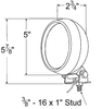 Grote 64930 Bracket, Par 36 Rubber Tractor & Utility Light, Housing Only