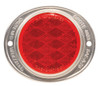 Grote 40232 Reflector, 3", Red, Aluminum, Lens, 2-Hole Mounting