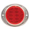 Grote 40232 Reflector, 3", Red, Aluminum, Lens, 2-Hole Mounting