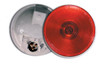 Grote 53102 S/T/T Light, 4", Red, Gray Housing,Torsion Mount II,Male Pin