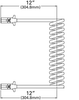 Grote 87111 Trailer Wiring, Coil Cord, 15', Black, Economy, 1/12, 6/14