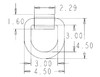 Buyers B46 Domestically Forged 3/4" Forged D-Ring With Weld-On Mounting Bracket