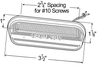 Grote 45673 M/C Light, Yellow, Thin-Line, Single Bulb W/Ground Wire