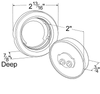 Grote 45063 M/C Light, Yellow Kit (45823 + 92120 + 67050)