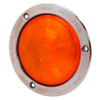 Grote S/T/T Light Yellow 4" Round Male Pin W/St Steel Flange LED 3 Diode | 54493
