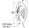 Grote 60311 Interior Light, Clear, Shallow Die-Cast