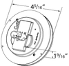 Grote 54362 S/T/T Light, Red, 4" Round, Hard Shell Connector, 3 Diode